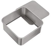 Juez Base extraíble Cuadrado para Tartas con, Gris, 20 x 20 x 7 cm