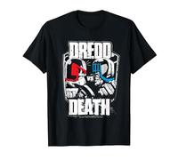 Juez Dredd Dredd vs Muerte 2000 AD Comics Camiseta, Hombre, Negro, M