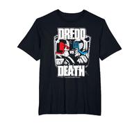 Juez Dredd Dredd vs Muerte 2000 AD Comics Camiseta, Hombre Tallas Grandes, Negro, 4X Alto