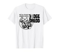 Juez Dredd El Hombre de la Ley más Duro de Todos 2000 AD Comics Camiseta, Hombre, Blanco, L