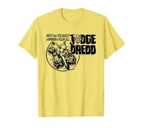 Juez Dredd El Hombre de la Ley más Duro de Todos 2000 AD Comics Camiseta, Hombre, Limón, L