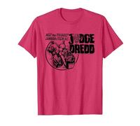 Juez Dredd El Hombre de la Ley más Duro de Todos 2000 AD Comics Camiseta, Hombre, Rojo Jaspeado, M
