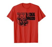 Juez Dredd El Hombre de la Ley más Duro de Todos 2000 AD Comics Camiseta, Hombre, Rojo, M