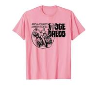 Juez Dredd El Hombre de la Ley más Duro de Todos 2000 AD Comics Camiseta, Hombre, Rosado, S