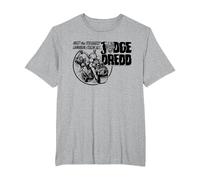 Juez Dredd El Hombre de la Ley más Duro de Todos 2000 AD Comics Camiseta, Hombre Tallas Grandes, Gris Jaspeado, 2X Alto