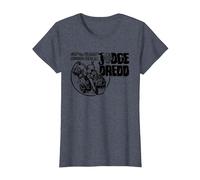 Juez Dredd El Hombre de la Ley más Duro de Todos 2000 AD Comics Camiseta, Mujer, Azul Jaspeado, L