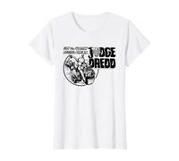 Juez Dredd El Hombre de la Ley más Duro de Todos 2000 AD Comics Camiseta, Mujer, Blanco, L
