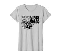 Juez Dredd El Hombre de la Ley más Duro de Todos 2000 AD Comics Camiseta, Mujer, Plata, S