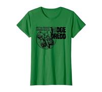 Juez Dredd El Hombre de la Ley más Duro de Todos 2000 AD Comics Camiseta, Mujer, Verde Kelly, XL