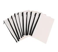 Jufjsfy 10 Piezas Bolsa de Maquillaje de Lona Bolsa Cremallera de Lona Estuche de LáPices Bolsas Artesanales de Bricolaje Bolsas CosméTicas para Viajes Escuela Artesanal de Bricolaje