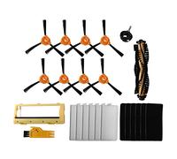 Jufjsfy 18 Piezas Cepillo Lateral Cepillo Principal Cubierta Rueda Giratoria Filtro para DEEBOT 600 601 605 710 N79 N79S Aspiradora Repuestos