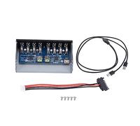 Jufjsfy 19 Pin a 8 puertos USB 3.0 Hub 5.25 pulgadas CD- Bahía de la Carretera CD Panel para Caja de ordenador