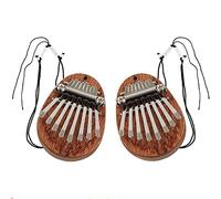 Jufjsfy 2 piezas Kalimba Piano pulgadas 8 teclas Mini pulgadas Piano dedo Piano Mini Kalimba pulgadas Piano Piano para niño Adulto Instrumento Accesorio