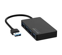 Jufjsfy 5 Gbps - Hub grande USB 3.0 (4 puertos, USBadaptador separador para ordenador portátil, fuente de