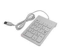 Jufjsfy NuméRico Teclado NuméRico 18 Teclas Teclado Digital para Contabilidad Cajero PortáTil Windows Android PortáTil Tabletas PC (Blanco)