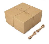 Jufjsfy Paquete de 12 Cajas de Blancas de 8 X 8 X 4 Pulgadas, Caja de de Papel con Tapas para de Boda, de Propuesta de de,B