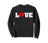 Jugador Amante del Hockey sobre Hielo, corazón Rojo, jóvenes niños y niñas Sudadera