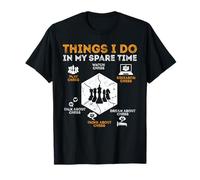 Jugador de ajedrez cosas que hago en mi tiempo de checkmate Camiseta