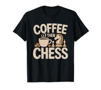 Jugador De Ajedrez Tablero Y Café Mañana Camiseta