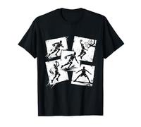 Jugador de Baloncesto Collage Vintage Coach Niños Hombres Mujeres Niños Camiseta