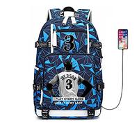 Jugador de baloncesto Estrella 3 Mochila multifunción Estudiante de Viaje portátil fanáticos del Bolso para Hombres Mujeres