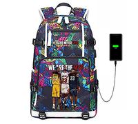Jugador de baloncesto Estrella Legend Eever Ends Mochila multifunción Estudiante de Viaje portátil fanáticos del Bolso para Hombres Mujeres