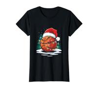 Jugador de Baloncesto Navidad Baloncesto Camiseta gráfica económica, Mujer, Negro, S