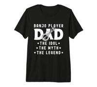 Jugador de Banjo Papá El ídolo El Bluegrass Music Banjo Player Camiseta Premium