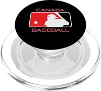 Jugador de béisbol Canadiense Bandera Canadiense Arce Tierra Herencia Lata PopSockets PopGrip para MagSafe