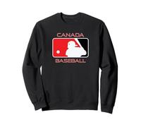 Jugador de béisbol Canadiense Bandera Canadiense Arce Tierra Herencia Lata Sudadera