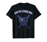 Jugador de béisbol de Palmetto State SC Flag South Carolina Sports Camiseta