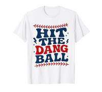 Jugador de béisbol Divertido de Hit The Dang Ball Camiseta