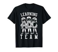 Jugador de béisbol Regreso a la Escuela Divertido Equipo de Aprendizaje ABC Camiseta