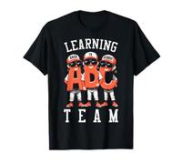 Jugador de béisbol Regreso a la Escuela Divertido Equipo de Aprendizaje ABC Camiseta