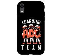Jugador de béisbol Regreso a la Escuela Divertido Equipo de Aprendizaje ABC Carcasa para iPhone XR
