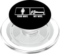 Jugador De Billar Tu Esposa Mi Esposa Marido Divertido Billar PopSockets PopGrip para MagSafe