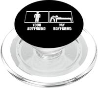 Jugador De Billar Tu Novio Mi Novio Divertido Billar PopSockets PopGrip para MagSafe