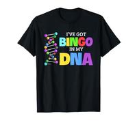Jugador de Bingo ADN Divertido Amante del Bingo Juego Noche gráfico Camiseta