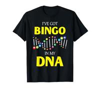 Jugador de Bingo ADN Divertido Amante del Bingo Juego Noche gráfico Camiseta