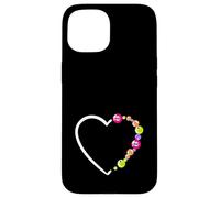 Jugador de bingo Corazón Bolas de bingo Amor Juego Divertido Carcasa para iPhone 15