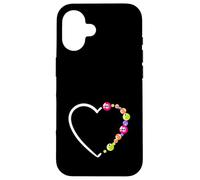 Jugador de bingo Corazón Bolas de bingo Amor Juego Divertido Carcasa para iPhone 16