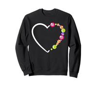 Jugador de bingo Corazón Bolas de bingo Amor Juego Divertido Sudadera