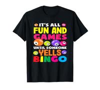 Jugador De Bingo Diversión Y Juegos Gritos Bingo Camiseta