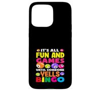 Jugador De Bingo Diversión Y Juegos Gritos Bingo Carcasa para iPhone 15 Pro Max