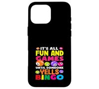 Jugador De Bingo Diversión Y Juegos Gritos Bingo Carcasa para iPhone 16 Pro Max