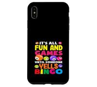 Jugador De Bingo Diversión Y Juegos Gritos Bingo Carcasa para iPhone XS Max