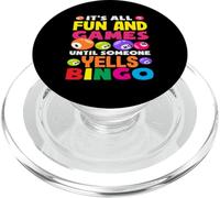 Jugador De Bingo Diversión Y Juegos Gritos Bingo PopSockets PopGrip para MagSafe
