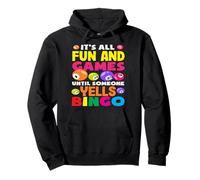 Jugador De Bingo Diversión Y Juegos Gritos Bingo Sudadera con Capucha