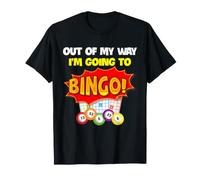Jugador de Bingo Fuera de mi Camino Sala de Bingo Juego Noche Humor Camiseta