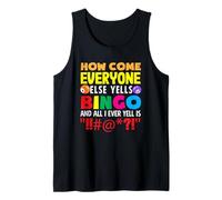Jugador de bingo Todos gritan Bingo Camiseta sin Mangas